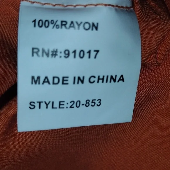 Solitaire Orange Boxy Embroidered Short Sleeve Blouse Top Boho Floral L - Picture 5 of 6